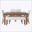 Ensemble de salle à manger moderne 6 pièces avec table rectangulaire, 4 chaises et banc rembourrés, assemblage facile, conception peu encombrante-1078821330-1078821328