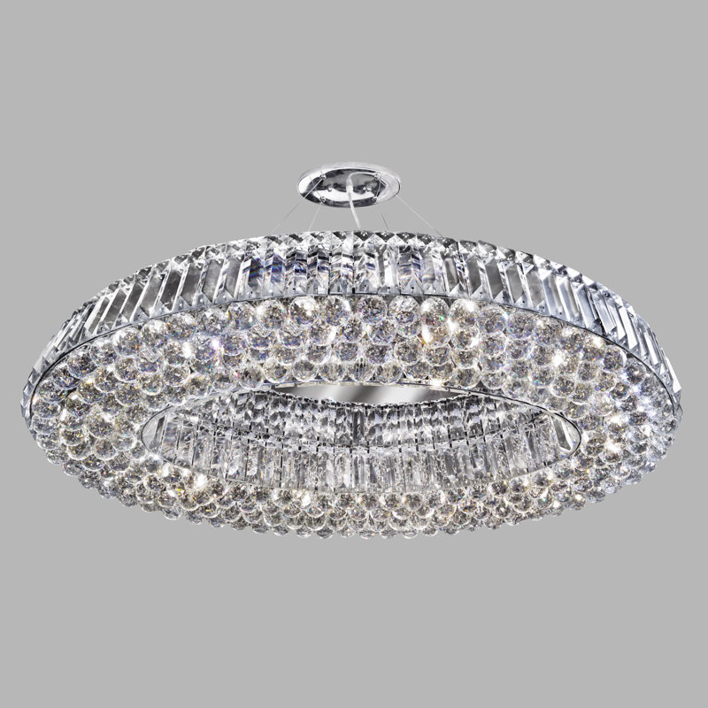 Amir Crystal Semi Flush Mount