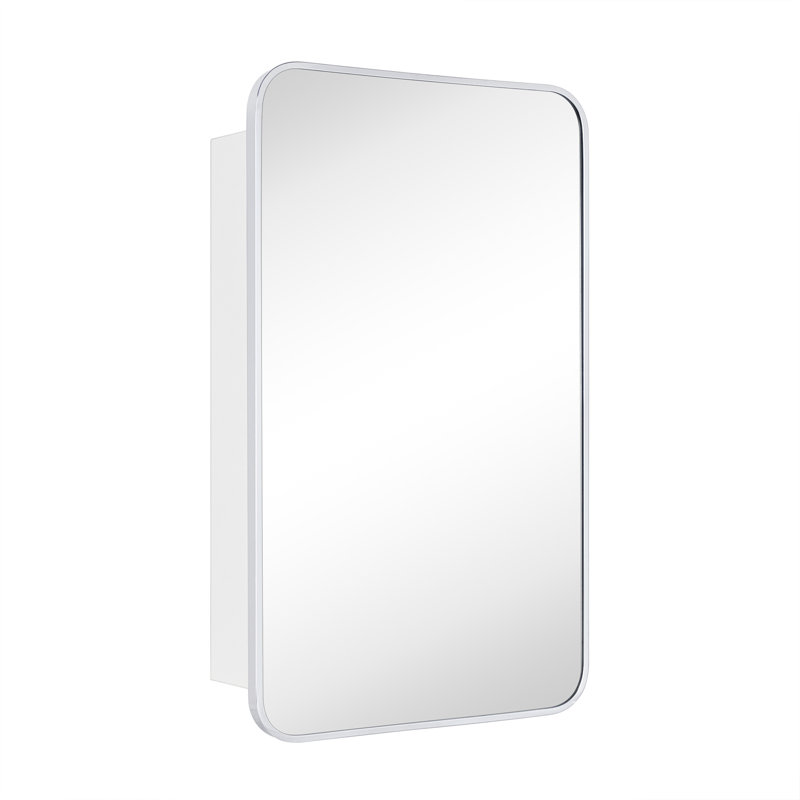 Armoire à pharmacie encastrée ou à fixation en surface avec tablettes réglables Garnes, H 29 po x l 17,5 po x P 4,84 po