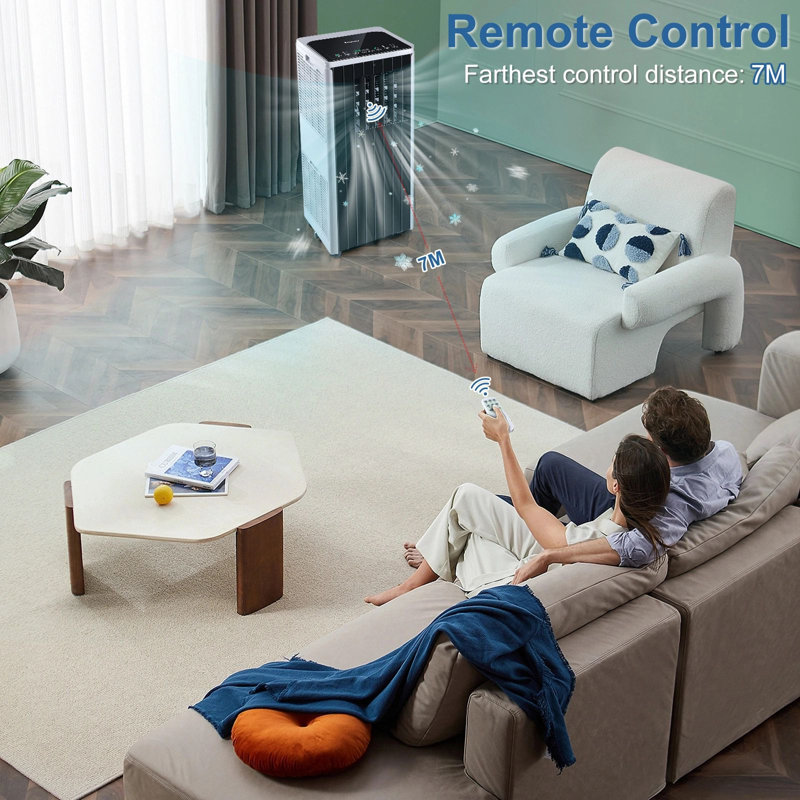 Climatiseur portatif à connexion Wi-Fi 10 000 BTU avec télécommande inclus