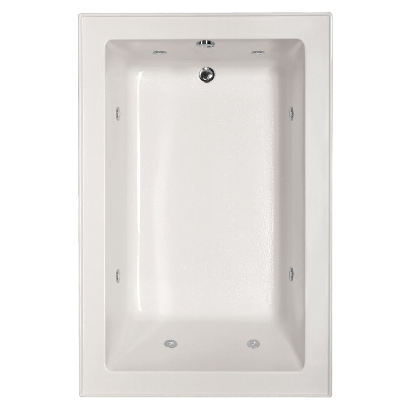 Emma 66'' L Bathtub, Bone, Satin Brass
