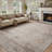 Soft Gray Machine Washable Oriental Area Rug For Living Room, Bedroom-782397403-798246018