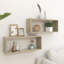 Étagère murale en bois d'ingénierie vidaXL 2/4 / 6x-64500442-35813885