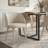 Modern 79" Rectangular Dining Table Set with 6 Upholstered Armchairs-671717591