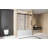 Frameless Single Sliding Shower Door  56-60 "W X 60" H, 1/4 "(6 Mm) Clear Tempered Glass, Explosion Proof Film, Stainless Steel Handle,Square Tube Track-118169690