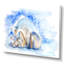 Ours polaire avec un ourson - peinture sur toile-67407197-67407198