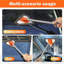 Windshield Interior Cleaner Tool, Auto Glass Wash Brush With 2 Washable & Reusable Microfiber Pads, Car Interior Triangular Mop Cleaning Kit For Trucks, Suvs, Rvs And Home Windows