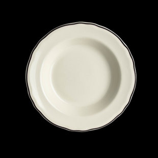 STYLELINE BLACK Rim Soup Bowl Styleline (Set of 24)