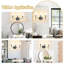 Applique murale de salle de bain pour salle de bain avec abat-jour en tissu blanc-293532702-293532703-293532775