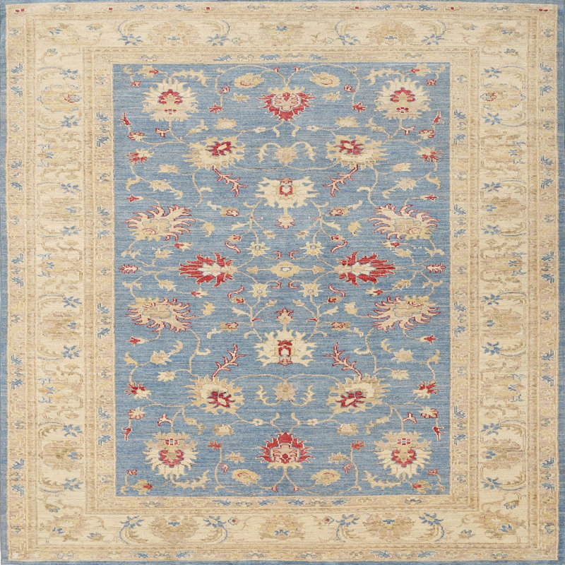 Tapis traditionnel lavable à la machine 100% - tapis, Carré 8 pi