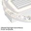 Ventilateur de plafond sans lame à DEL de 20 po avec télécommande - Plafonnier encastré moderne avec circulation d'air et luminosité réglable pour le salon, la salle à manger ou la chambre à coucher