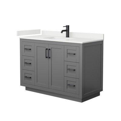 Miranda 48" Freestanding Single Bathroom Vanity with Quartz Top