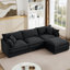 Canapé modulaire modulaire, canapé 3 places avec repose-pieds mobile-767883419-767883422