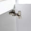 Meuble-lavabo autoportant de 48 po avec lavabo en résine, 2 compartiments de rangement, portes à fermeture douce, contreplaqué blanc brillant, cellules d'organisation, fermeture