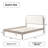 Ardin Solid Wood Bed with Boucle Headboard-1564820923-1564820920