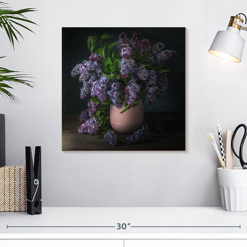 Bouquet de lilas mauve Arney, H 16 po x l 16 po