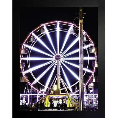 «Ferris Wheel At Night» par Joseph Elliot - reproduction de photo
