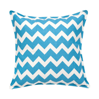 Chevron Cotton Canvas Throw Pillow