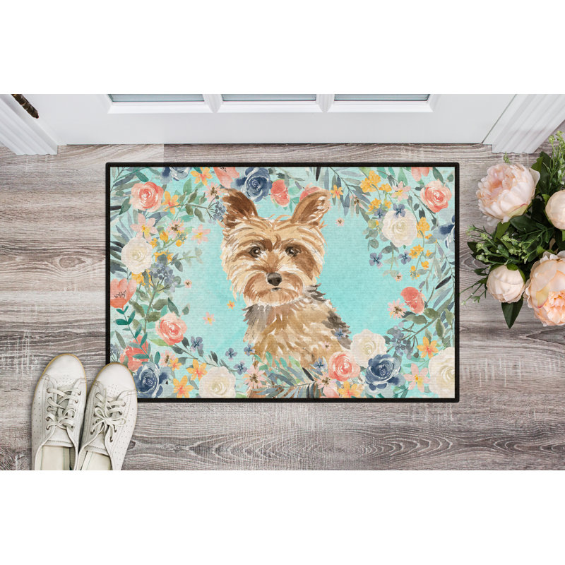 36 po x 24 po tapis de porte extérieur antidérapant Wimer, Yorkie