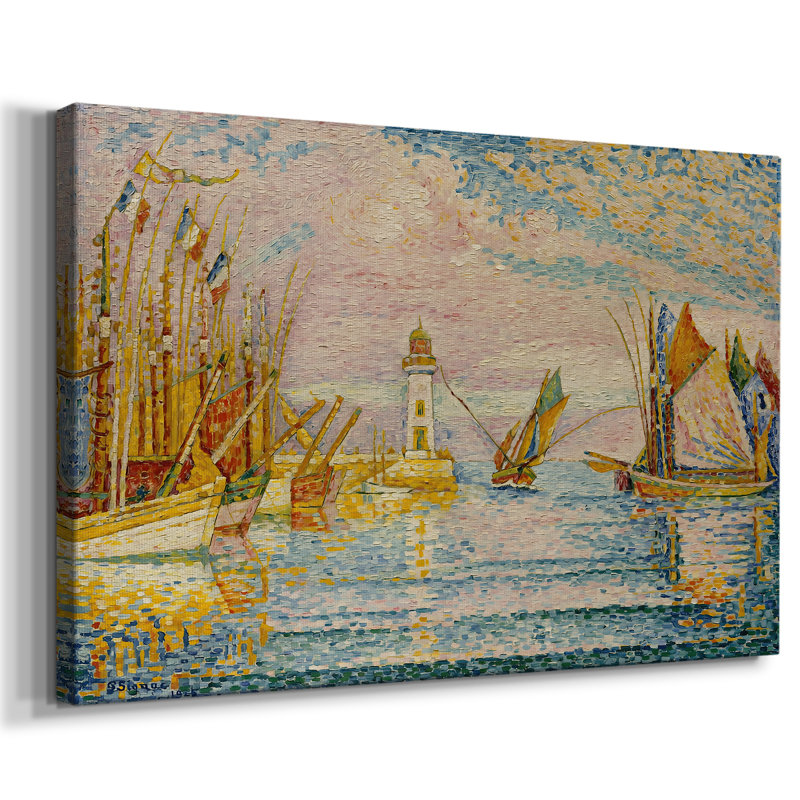 The Lighthouse at Groix-Paul Signac-Gallery Wrapped Canvas-1925, 24x36