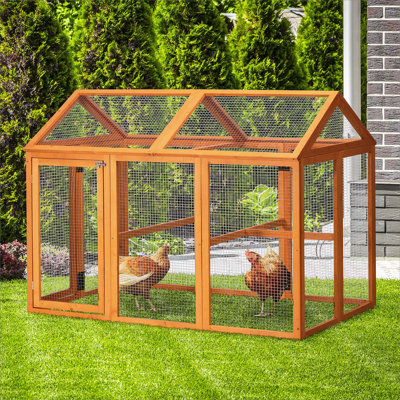 Poulailler en bois polyvalent pour l'extérieur, idéal pour les poulets de compagnie