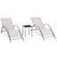 Gulfasa 169cm Long Reclining Chaise Lounge Set