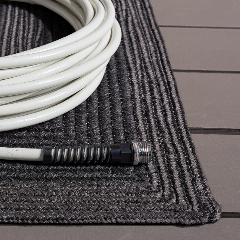 Braided 265 Hand Woven Performance Machine Washable No Pattern Rug, Rectangle 4' x 6'