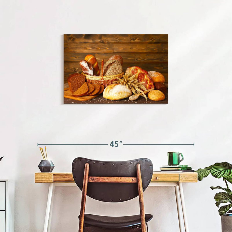 Bread Assortment Canvas Print, 20" H x 30" W x 1.25" D