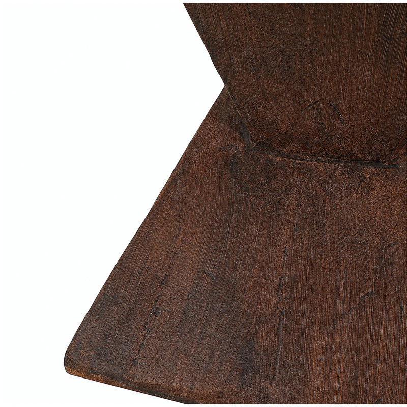 TABLE D'APPOINT GEOMETRIC MGO, COULEUR BRUN FONCÉ, Brun