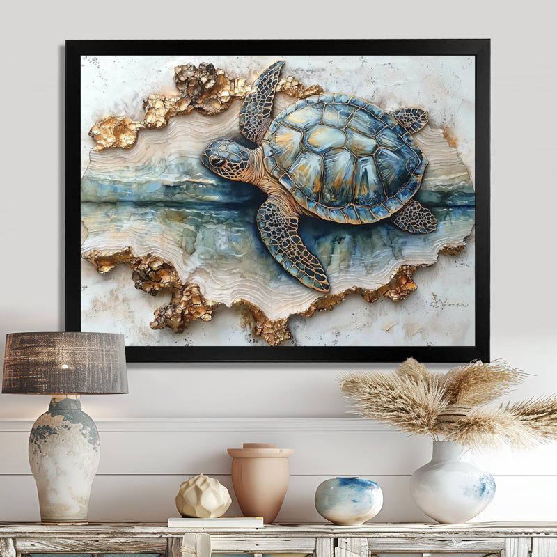 Chua - Animals Wall Art, Single Picture Framed Print, Black, 12" H x 20" W