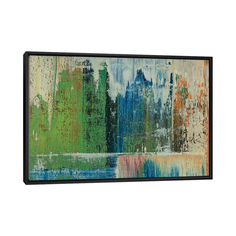 Under Under par Spencer Rogers - Impression sur toile tendue sur châssis, H 40 po x l 60 po x P 1,5 po, Toile avec cadre noir