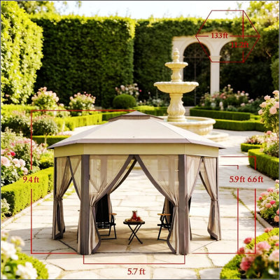 Cabane pliante pliable, petite cabane avec parois latérales en filet, pavillon de jardin portatif