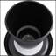 Set Of 2 Round Metal Side Coffee Table Black And White 70Cm And Balck 50 Cm