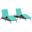  Chaise longue de patio noir, bleu-1484099567-1484099561