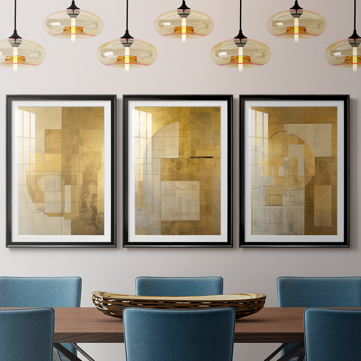 Hokku Designs ABSTRACT Series CIII -Custom Framed Premium Print W Matt ...