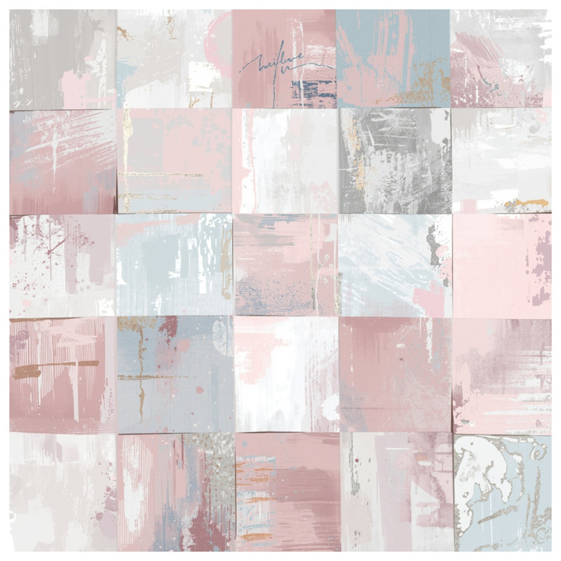 Pastel Abstract Patchwork Duvet Covers, King