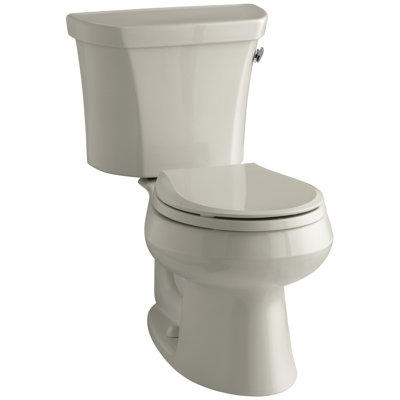 Wellworth® Two-Piece Round-Front 1.6 GPF Toilet with Class Five Flush Technology, Right-Hand Trip Lever and Tank Cover Locks