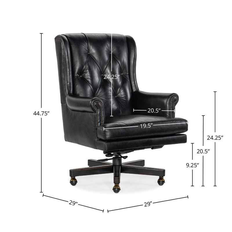 Charleston Leather Swivel Executive Chair