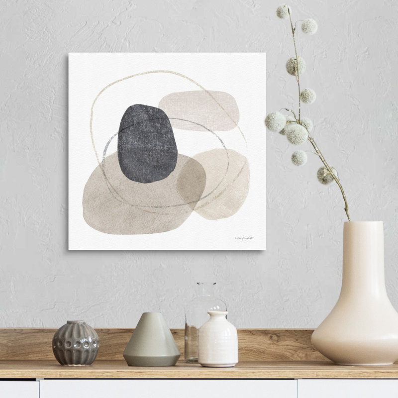 «Think Neutral 10» par Lisa Audit - Peinture sur toile, H 16 po x l 16 po, Toile tendue, Sans cadre