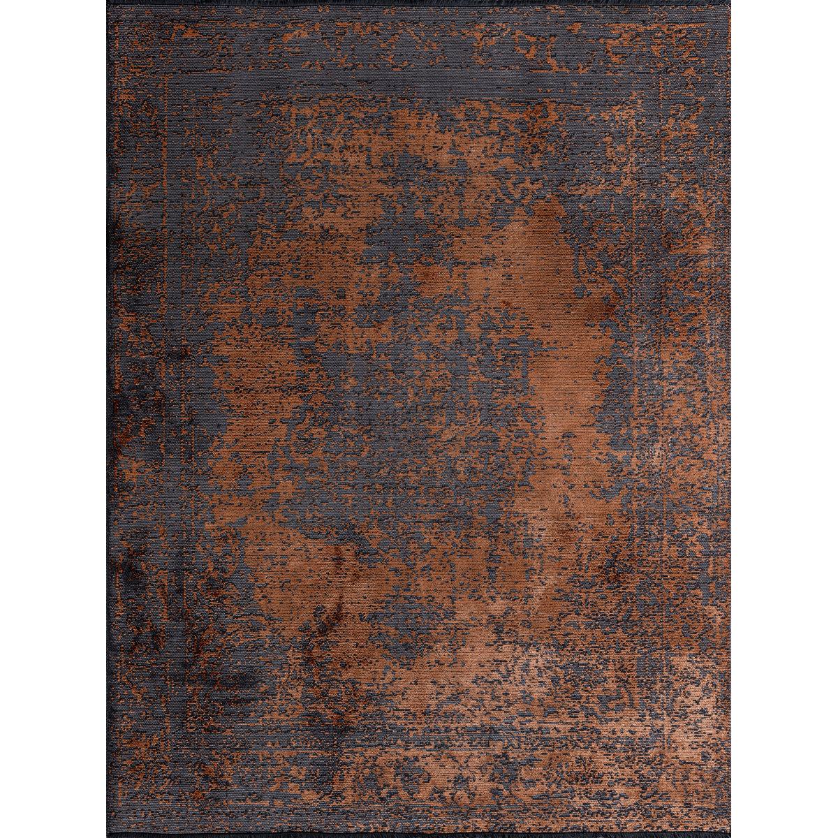 Woven Concepts Rapture Black/Orange Abstract Luxury Area Rug | Perigold