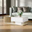 Table basse Flora avec plateau brillant, éclairage DEL et rangement-1013790022