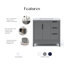 Elizabeth 36" Single Bathroom Vanity Set with Mirror-1429025406-1429025407