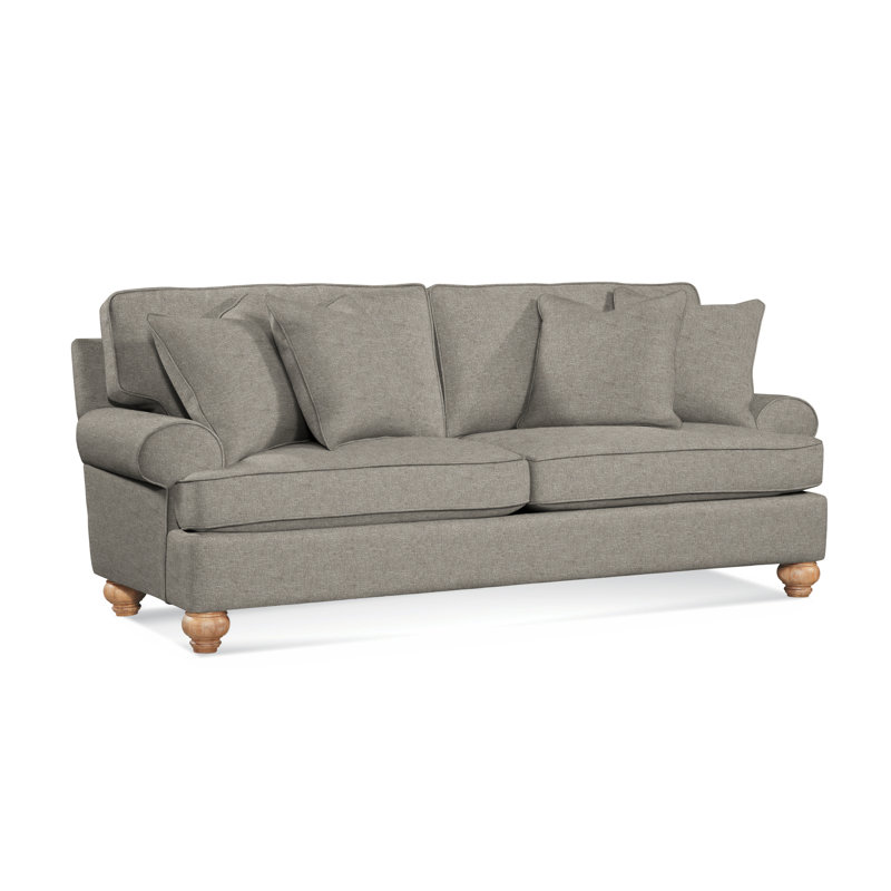 Artisan Landing Upholstered 86'' Sofa, Hatteras, Basic Grey; 0317-83