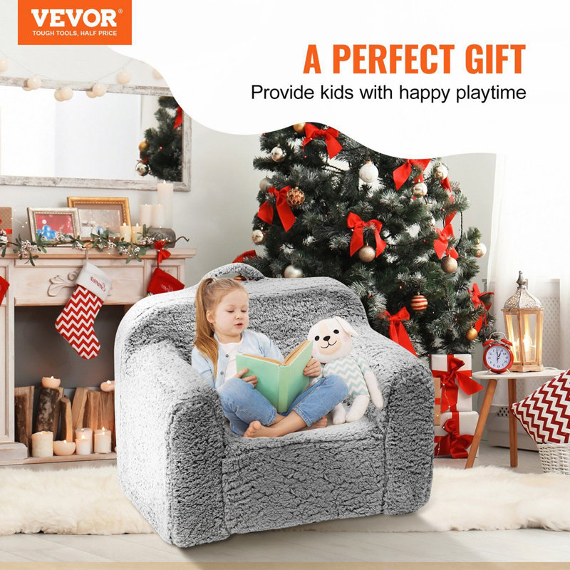 Fauteuil en sherpa, Gris