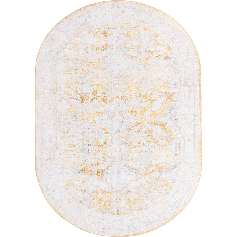 Mauri Chenille Oriental Indoor Rug, Oval 7'6" x 10'6"