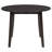 Catley 5-Piece Round Drop-Leaf Dining Set with 4 Upholstered Chairs, Dark Coffee and Ivory