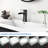 ADA Waterfall Single Hole Handle Brass Bathroom Faucet with Drain-119188323