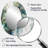 Green Blue Marbled Dreamscape I - Modern Oval Wall Mirror-308160476