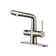 Single Hole Faucet Single-handle Bathroom Faucet with Deck Plate and Digital Display
