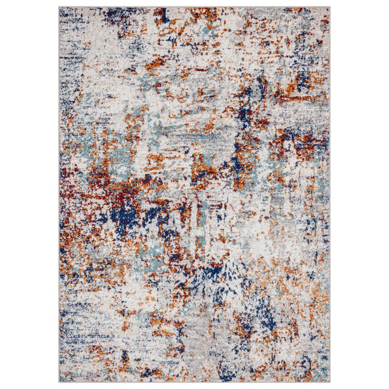 Elrosa Abstract Indoor Rug, Rectangle 5'2" x 7'2"